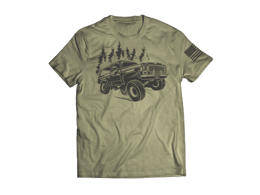 Green Forest Design Short sleeve T-shirt