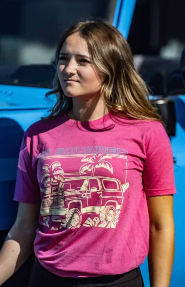 Blazin' Tropics T-Shirt - Fuchsia